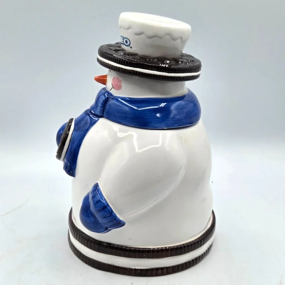Vintage Nabisco Oreo‎ Snowman Cookie Jar Houston Harvest ( 2nd In 2000 Series )